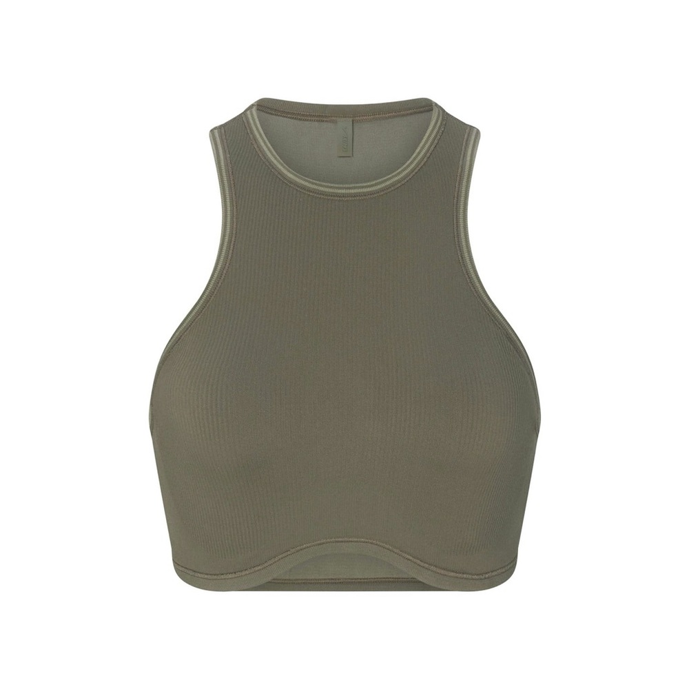 NikeSKIMS Ribbed Seamless RACER FRONT BRA - Picture 2 of 8